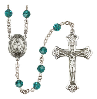 Sterling Silver 6mm Saint Theodora  Engraved Catholic Rosaries