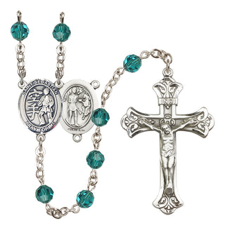 Sterling Silver 6mm Saint Sebastian/Karate Rosary