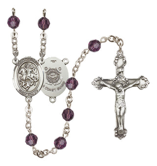 Sterling Silver 6mm Saint George / Coast Guard Rosary