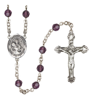 Sterling Silver 6mm San Ramon Nonato  Engraved Catholic Rosaries