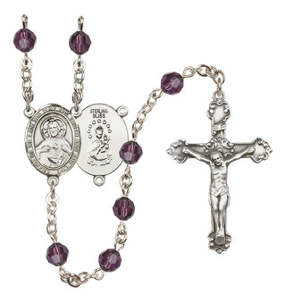 Sterling Silver 6mm Scapular  Engraved Catholic Rosaries