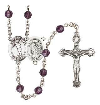 Sterling Silver 6mm Saint Sebastian/Golf Rosary
