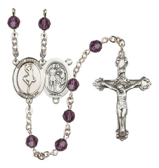 Sterling Silver 6mm Saint Sebastian/Dance Rosary