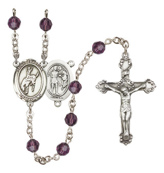Sterling Silver 6mm Saint Sebastian / Rodeo Rosary