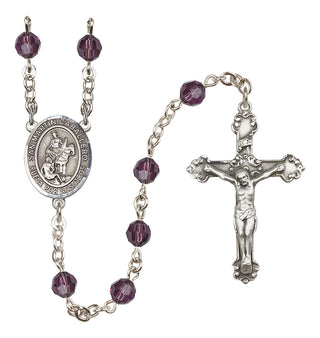 Sterling Silver 6mm San Martin Caballero  Engraved Catholic Rosaries