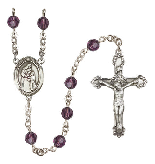 Sterling Silver 6mm Blessed Caroline Gerhardinger  Engraved Catholic Rosaries