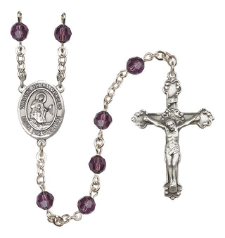 Sterling Silver 6mm Virgen de la Merced  Engraved Catholic Rosaries