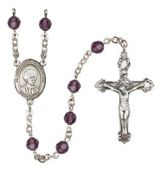 Sterling Silver 6mm Saint Louis Marie de Montfort  Engraved Catholic Rosaries