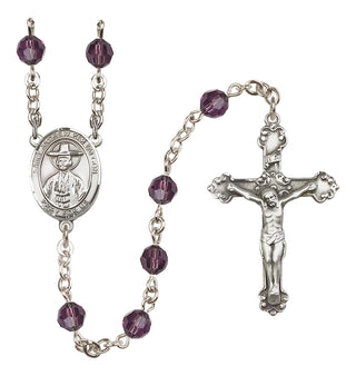Sterling Silver 6mm Saint Andrew Kim Taegon  Engraved Catholic Rosaries