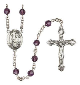 Sterling Silver 6mm Saint Regis  Engraved Catholic Rosaries