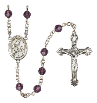 Sterling Silver 6mm Saint Margaret of Scotland  Engraved Catholic Rosaries