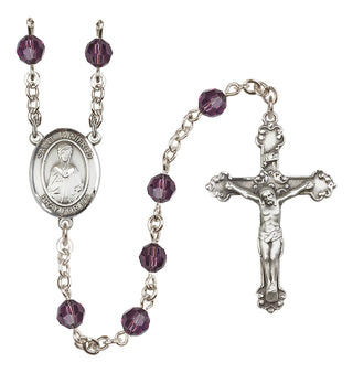 Sterling Silver 6mm Saint Winifred of Wales  Engraved Catholic Rosaries