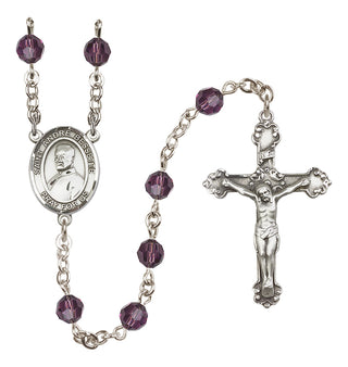 Sterling Silver 6mm Saint Andre Bessette  Engraved Catholic Rosaries