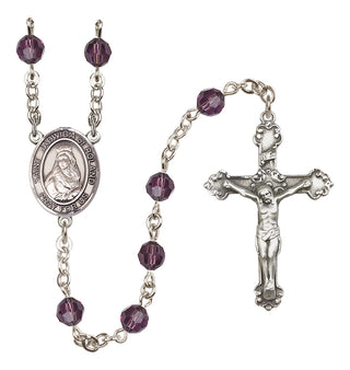 Sterling Silver 6mm Saint Jadwiga of Poland  Engraved Catholic Rosaries