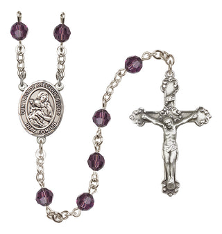 Sterling Silver 6mm Our Lady of the Precious Blood  Engraved Catholic Rosaries