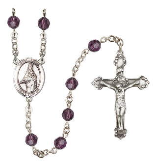 Sterling Silver 6mm Saint Emma Uffing  Engraved Catholic Rosaries