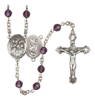 Sterling Silver 6mm Saint Christopher / Choir Rosary