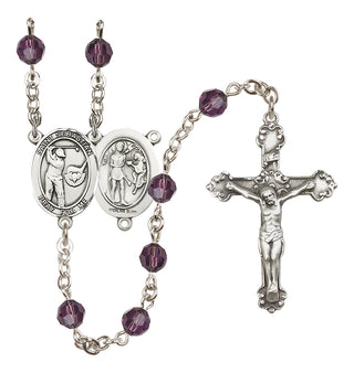 Sterling Silver 6mm Saint Sebastian / Golf Rosary