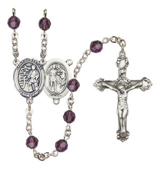 Sterling Silver 6mm Saint Sebastian/Karate Rosary
