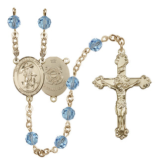 14kt Gold Filled 6mm Guardian Angel/Coast Guard Rosary