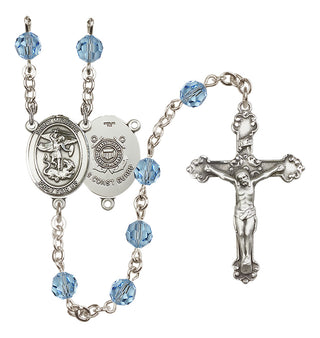 Sterling Silver 6mm Saint Michael / Coast Guard Rosary