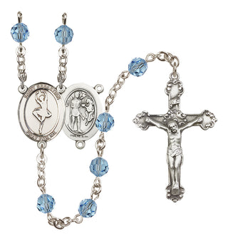 Sterling Silver 6mm Saint Sebastian/Dance Rosary