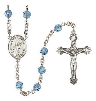 Sterling Silver 6mm Saint Tarcisius  Engraved Catholic Rosaries
