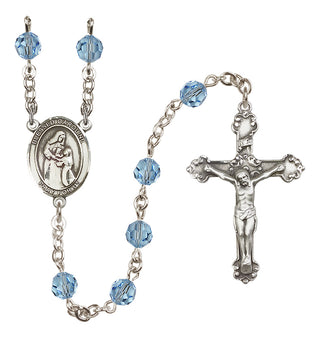 Sterling Silver 6mm Blessed Caroline Gerhardinger  Engraved Catholic Rosaries