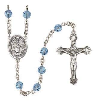 Sterling Silver 6mm Virgen de la Merced  Engraved Catholic Rosaries