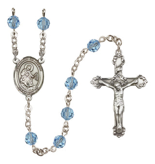 Sterling Silver 6mm Our Lady of Mercy  Engraved Catholic Rosaries
