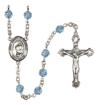 Sterling Silver 6mm Saint Teresa of Calcutta  Engraved Catholic Rosaries