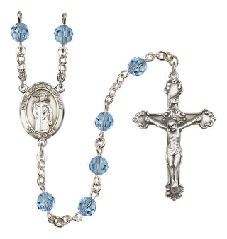 Sterling Silver 6mm Saint Thomas A Becket  Engraved Catholic Rosaries