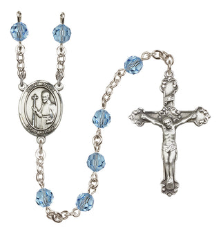 Sterling Silver 6mm Saint Regis  Engraved Catholic Rosaries