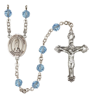 Sterling Silver 6mm Our Lady of Kibeho  Engraved Catholic Rosaries
