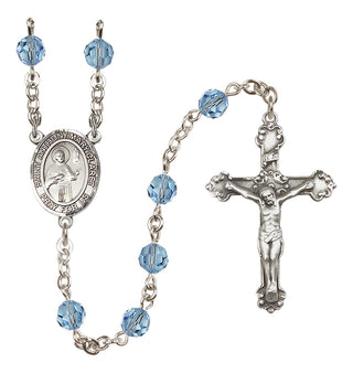 Sterling Silver 6mm Saint Anthony Mary Claret  Engraved Catholic Rosaries