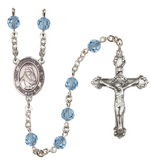Sterling Silver 6mm Saint Jadwiga of Poland  Engraved Catholic Rosaries