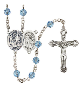 Sterling Silver 6mm Saint Sebastian/Karate Rosary