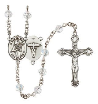 Sterling Silver 6mm Saint Agatha / Nurse Rosary