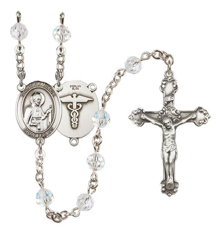 Sterling Silver 6mm Saint Camillus of Lellis / Nurse Rosary