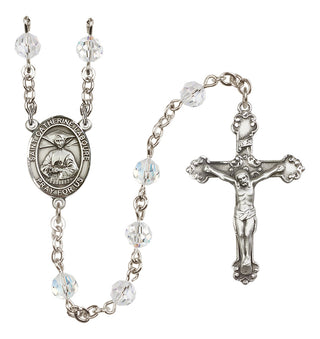 Sterling Silver 6mm Saint Catherine Laboure  Engraved Catholic Rosaries