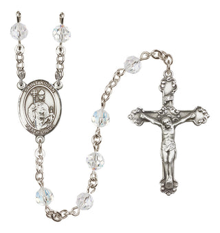 Sterling Silver 6mm Saint Kilian  Engraved Catholic Rosaries