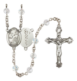Sterling Silver 6mm Saint Luke the Apostle / Doctor Rosary