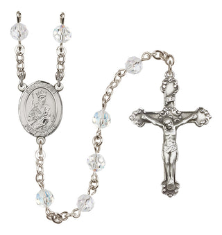 Sterling Silver 6mm Saint Louis  Engraved Catholic Rosaries