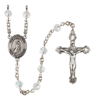 Sterling Silver 6mm San Peregrino  Engraved Catholic Rosaries