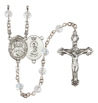 Sterling Silver 6mm Scapular  Engraved Catholic Rosaries