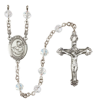 Sterling Silver 6mm Saint Thomas Aquinas  Engraved Catholic Rosaries