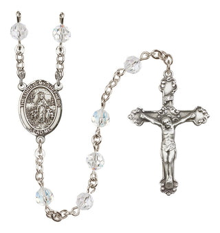 Sterling Silver 6mm Lord Is My Shepherd  Engraved Catholic Rosaries