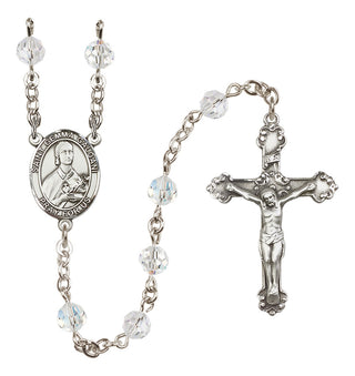 Sterling Silver 6mm Austrian Crystal Saint Gemma Galgani Rosary in Crystal