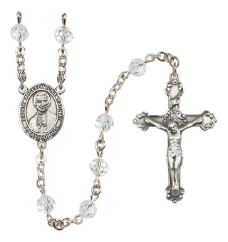 Sterling Silver 6mm Saint Marcellin Champagnat  Engraved Catholic Rosaries