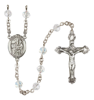 Sterling Silver 6mm Saint Jerome  Engraved Catholic Rosaries